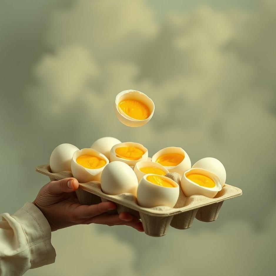 Dream : Distributing boiled eggs in a dream