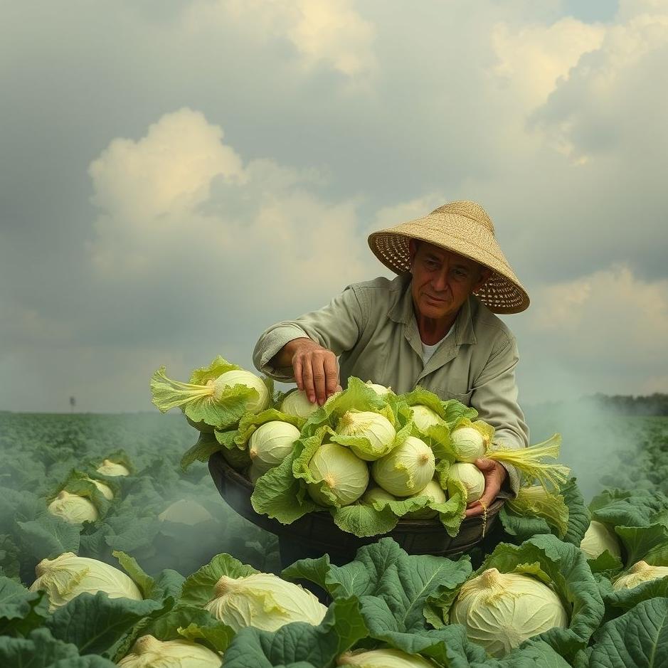Dream : Distributing cabbage in a dream