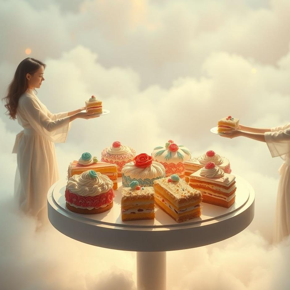 Dream : Distributing cakes in a dream