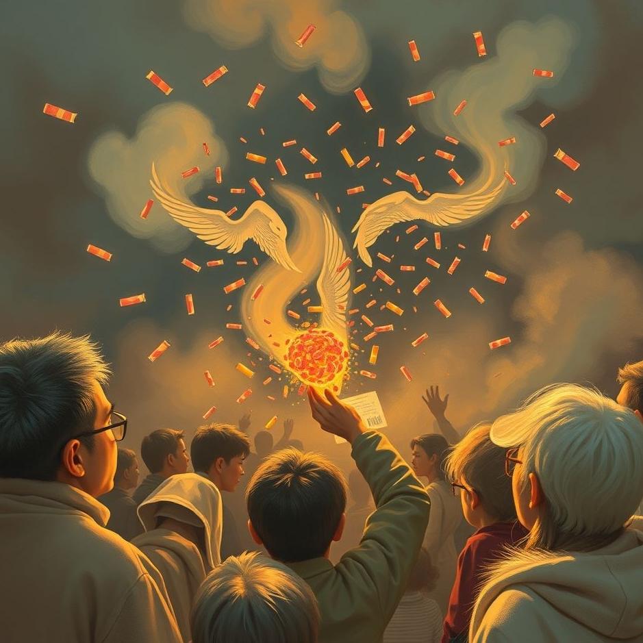 Dream : Distributing candy to the crowd in a dream