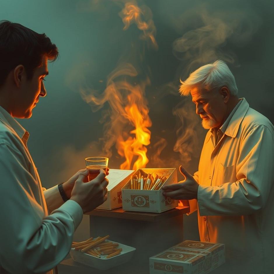 Dream : Distributing cigarettes in a dream