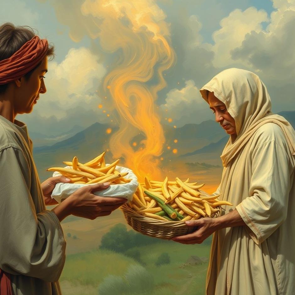 Dream : Distributing food in a dream