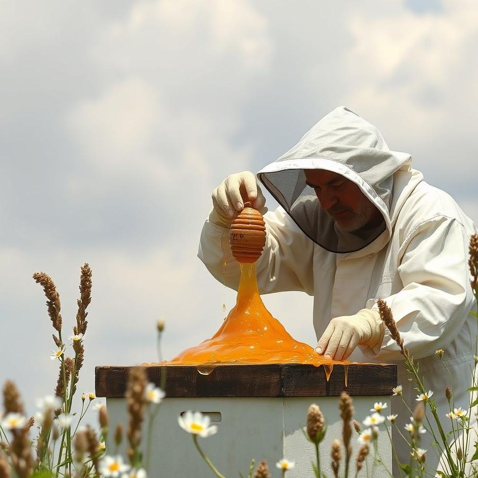 Dream : Distributing honey in a dream