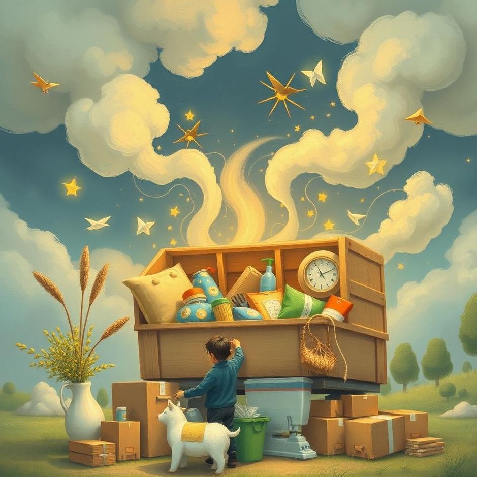 Dream : Distributing household items in a dream