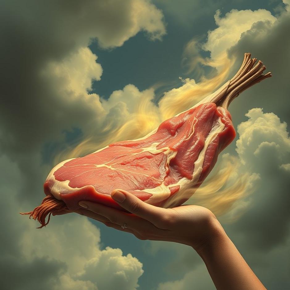 Dream : Distributing human meat in a dream