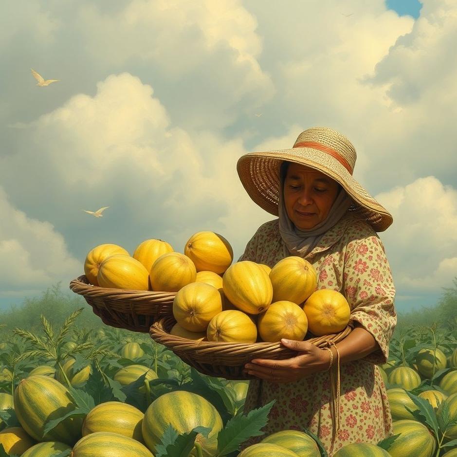 Dream : Distributing melons in a dream