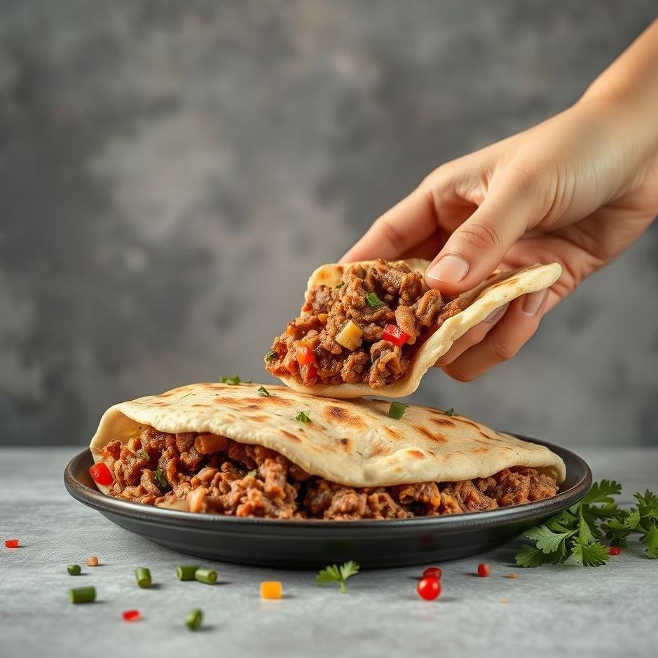 Dream : Distributing minced meat pita in a dream