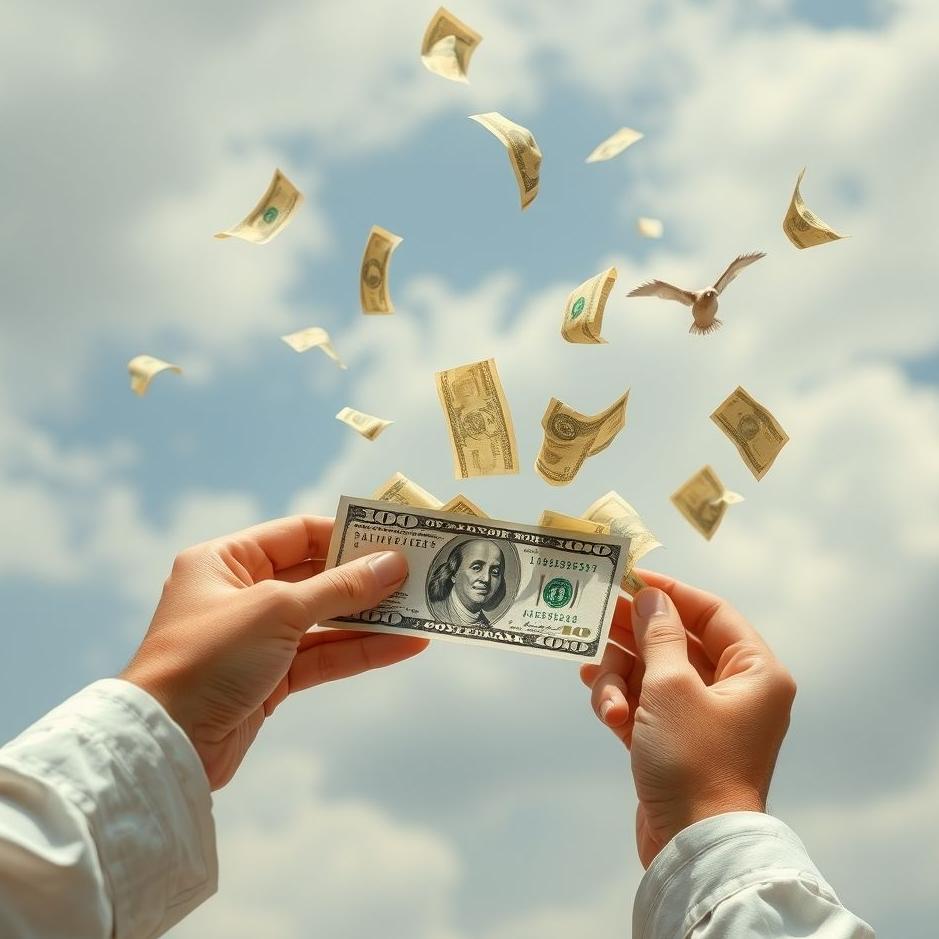 Dream : Distributing paper money in a dream