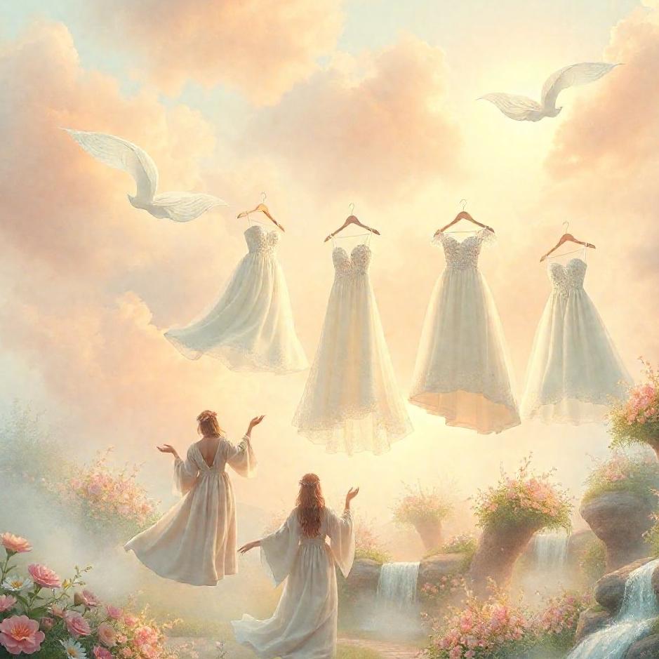Dream : Distributing wedding dresses in a dream