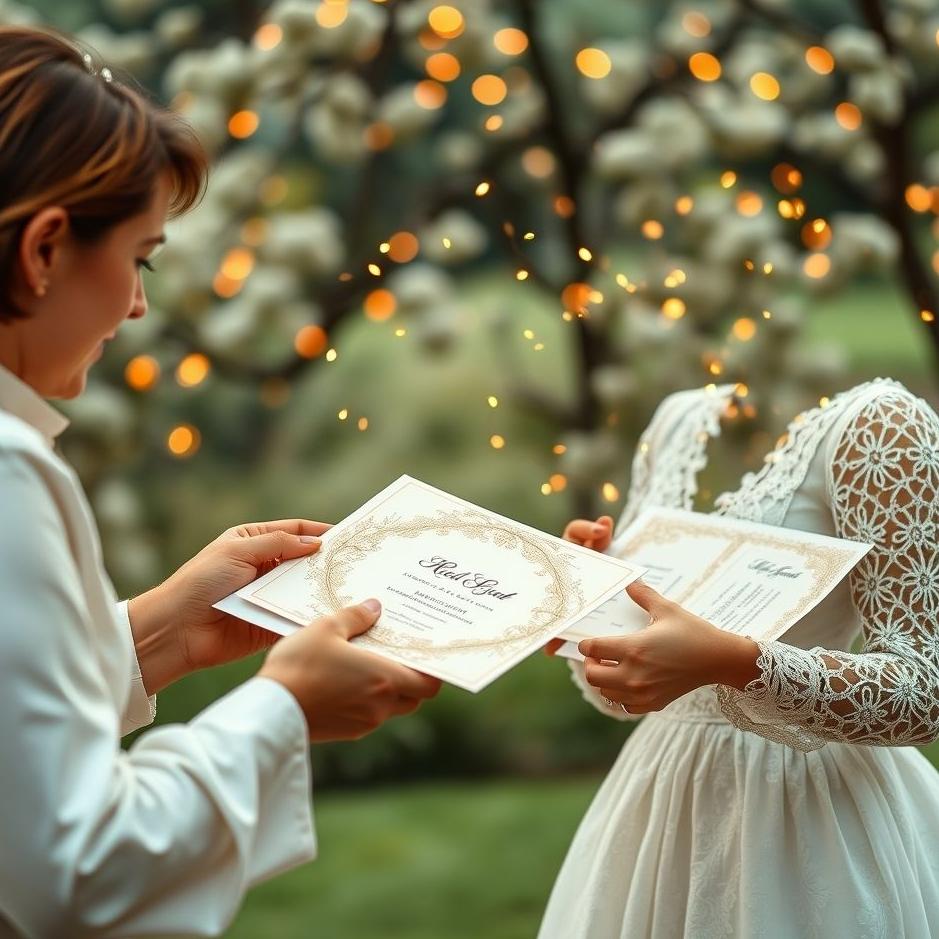 Dream : Distributing wedding invitations in a dream