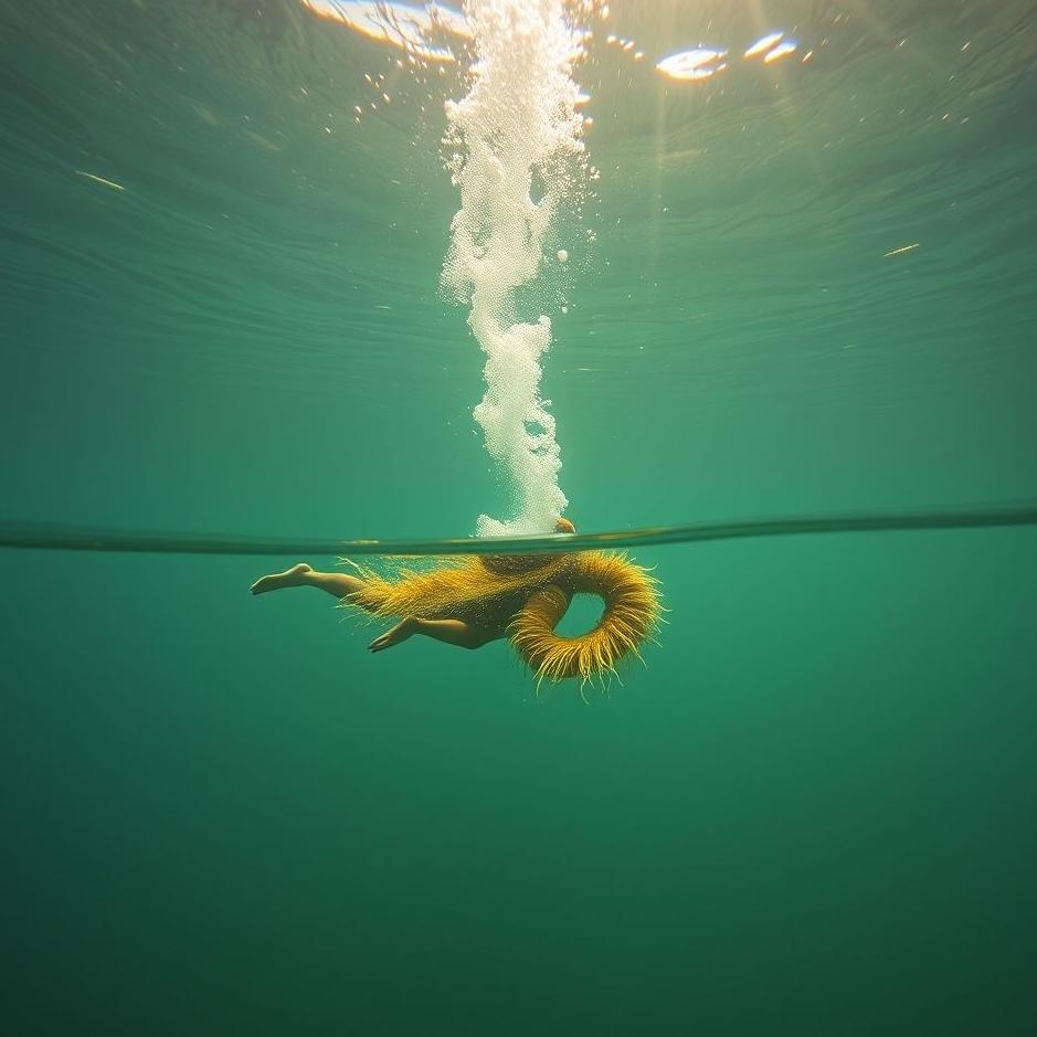 Dream : Diving in a gold in a dream