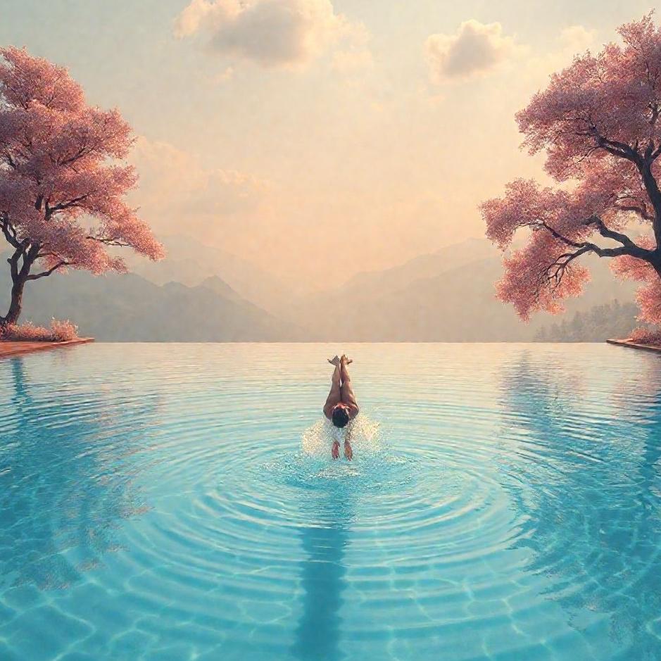Dream : Diving into a pool in a dream