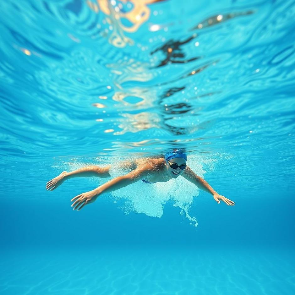 Dream : Diving into pool water in a dream