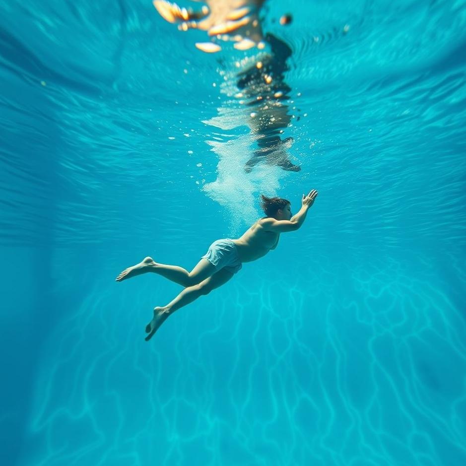 Dream : Diving to the bottom of the pool in a dream