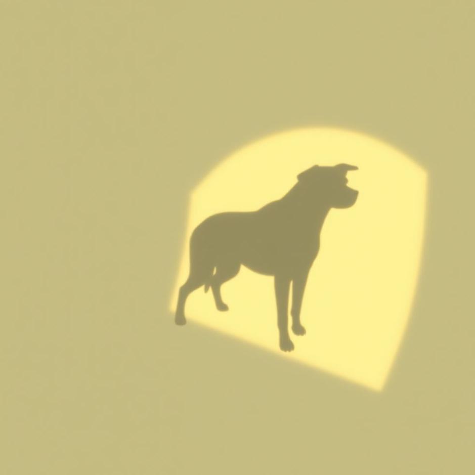 Dream : Dog's shadow in a dream