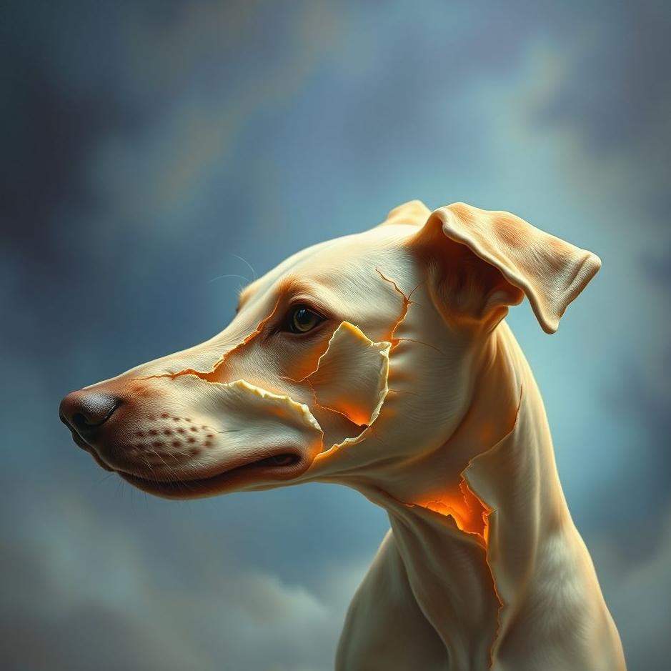 Dream : Dog's skin broken in a dream