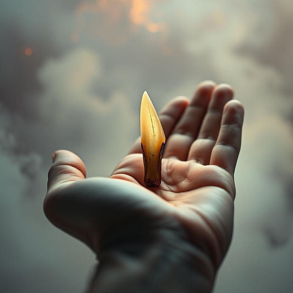 Dream : Dog's tooth in your hand in a dream