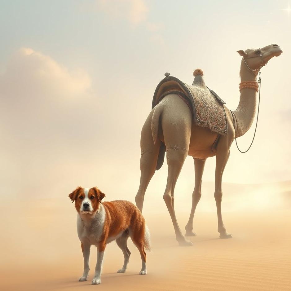 Dream : Dog and a camel in a dream