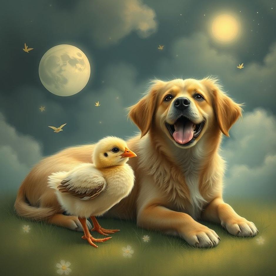 Dream : Dog and a chick in a dream