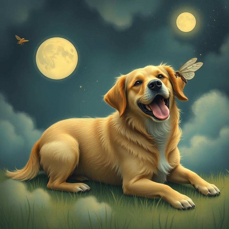 Dream : Dog and an insect in a dream