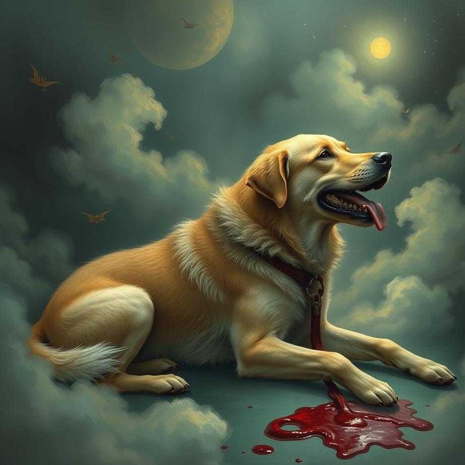 Dream : Dog and blood in a dream