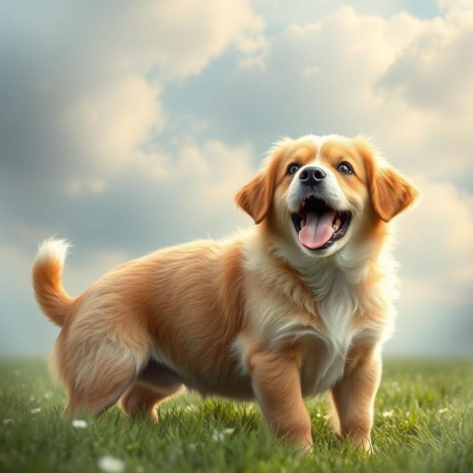 Dream : Dog and its puppy in a dream