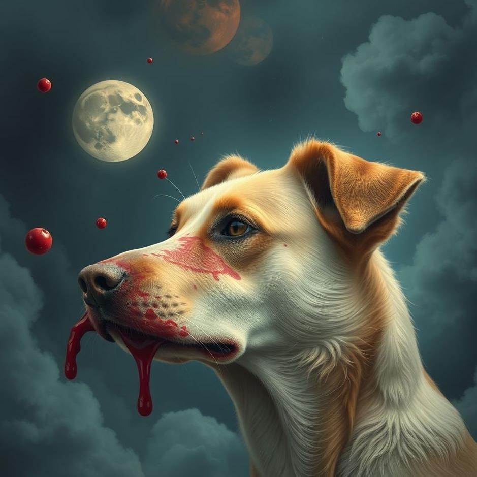 Dream : Dog and seeing blood in a dream