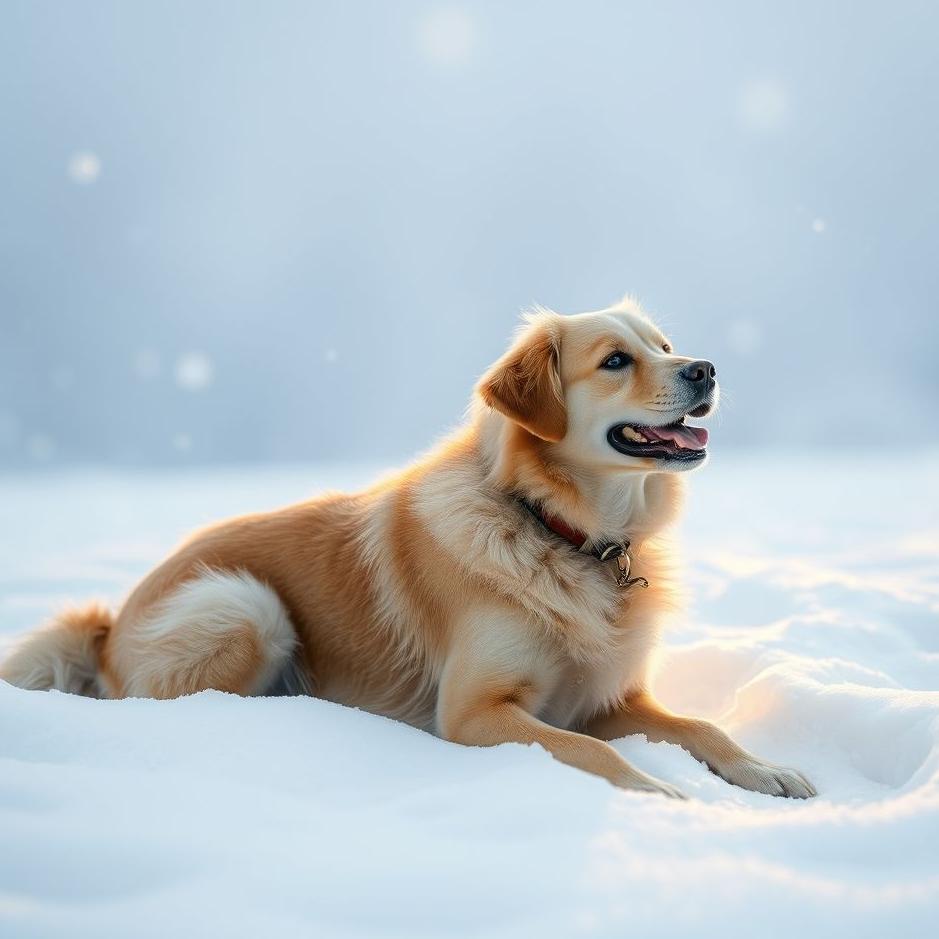 Dream : Dog and snow in a dream