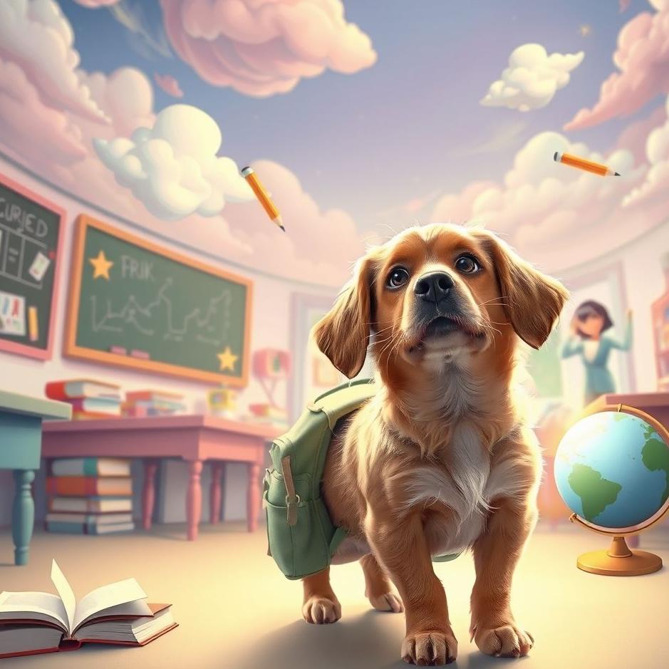 Dream : Dog at school in a dream