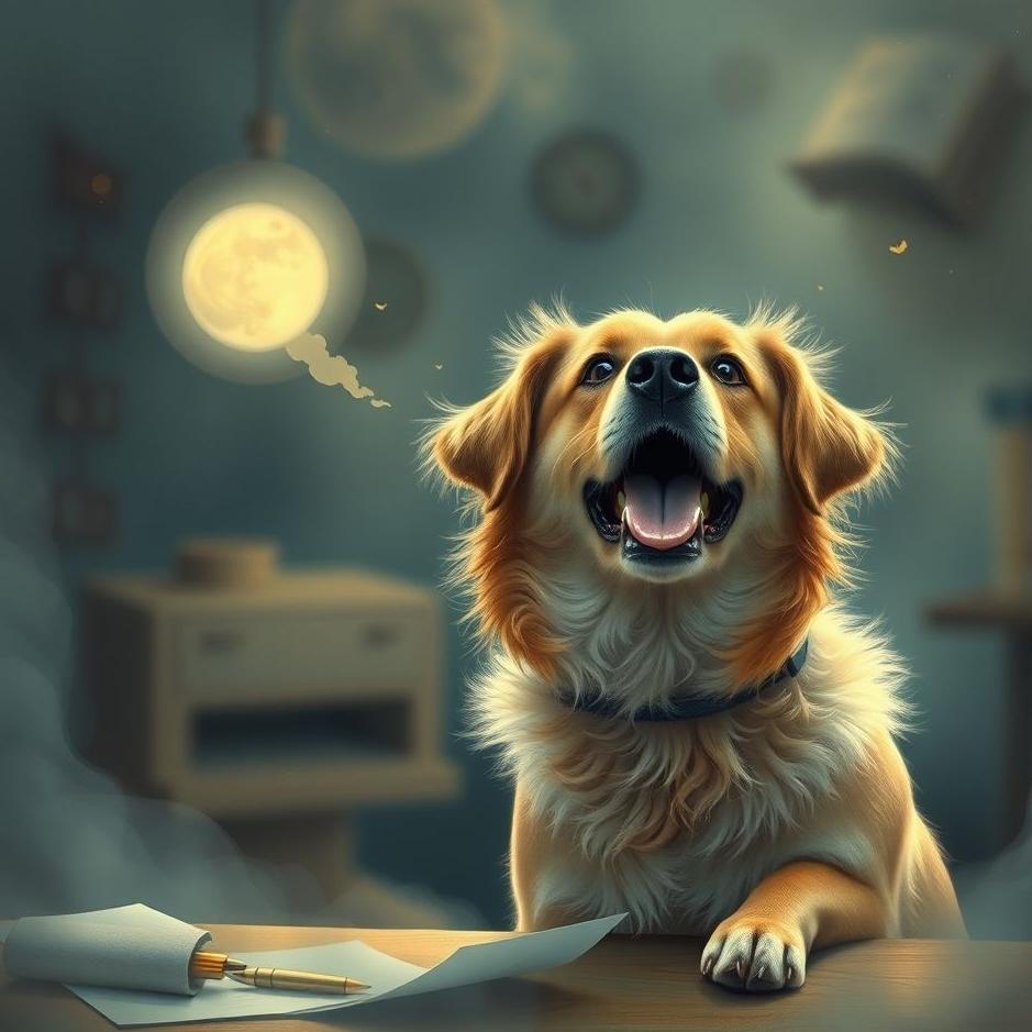 Dream : Dog at work in a dream