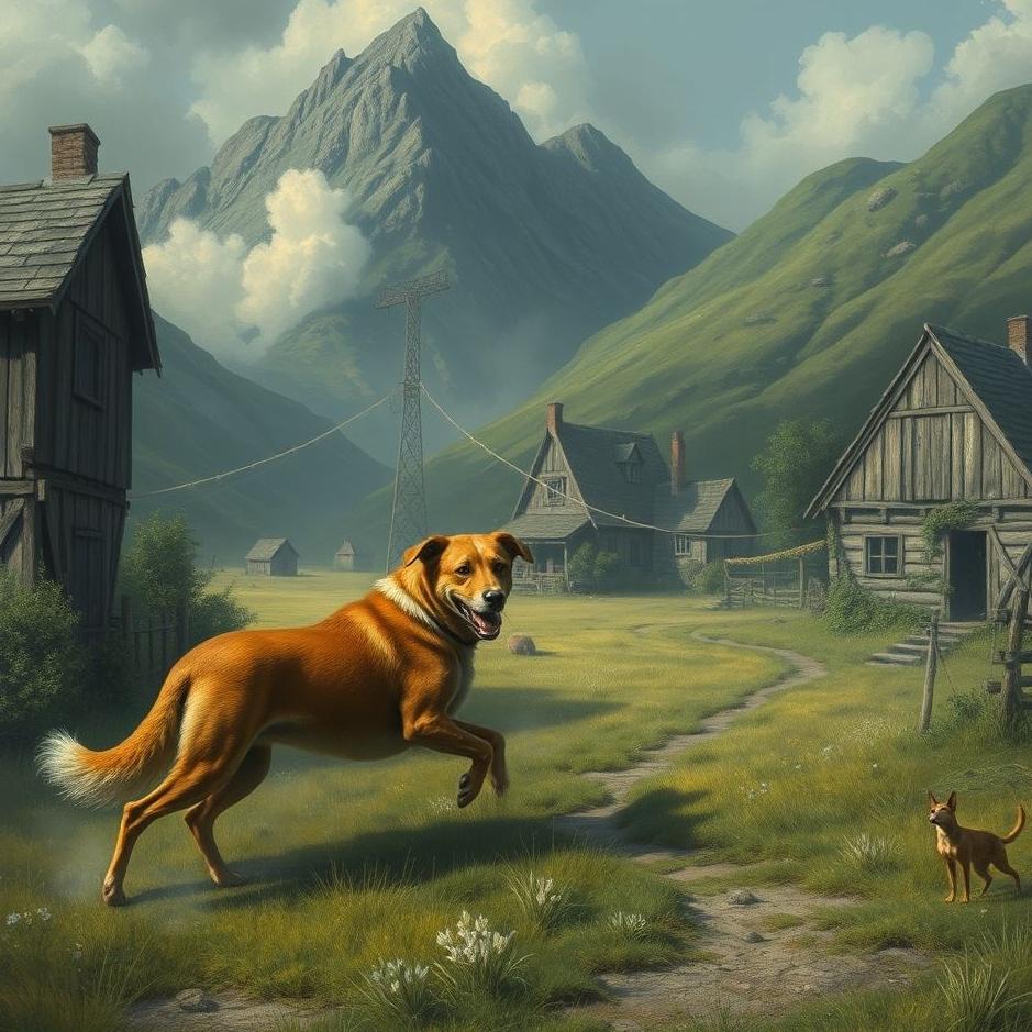 Dream : Dog attack in a village in a dream