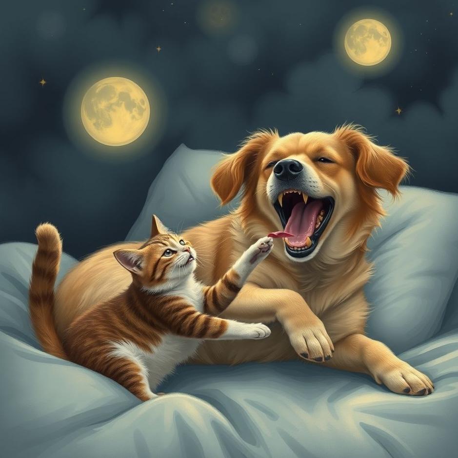 Dream : Dog attacking a cat in a dream