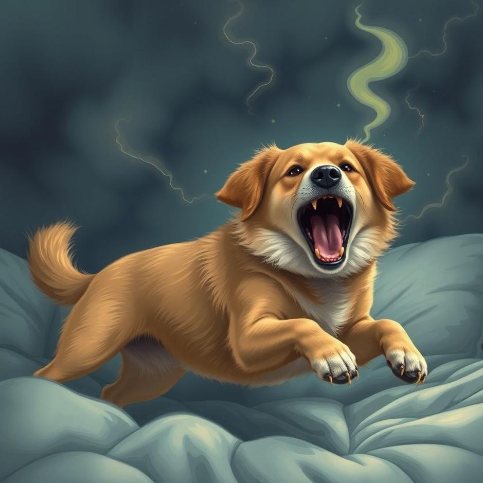 Dream : Dog attacking and barking in a dream