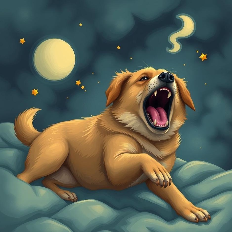 Dream : Dog barking and biting in a dream