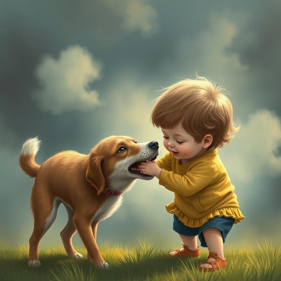 Dream : Dog bite a child in a dream