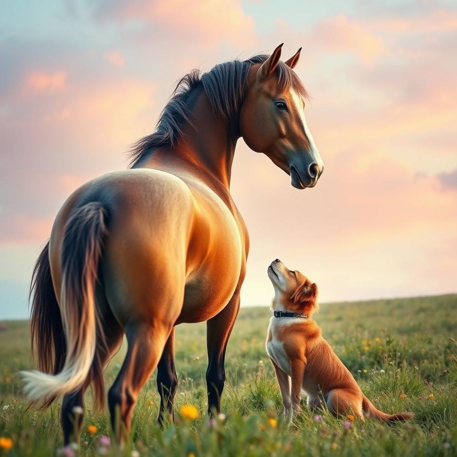Dream : Dog bite a horse in a dream
