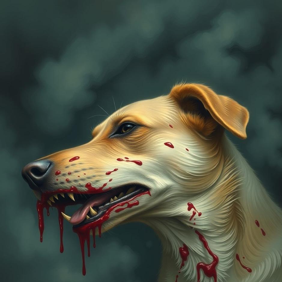 Dream : Dog bite and blood in a dream