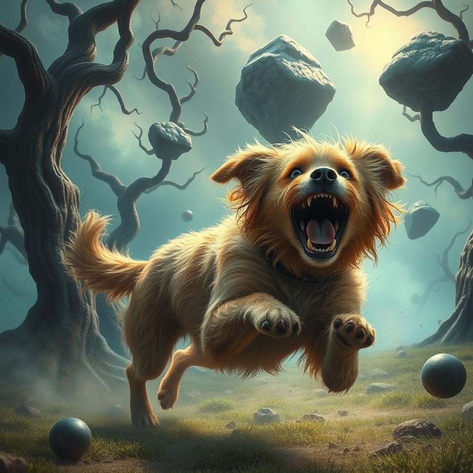 Dream : Dog bite and chase in a dream