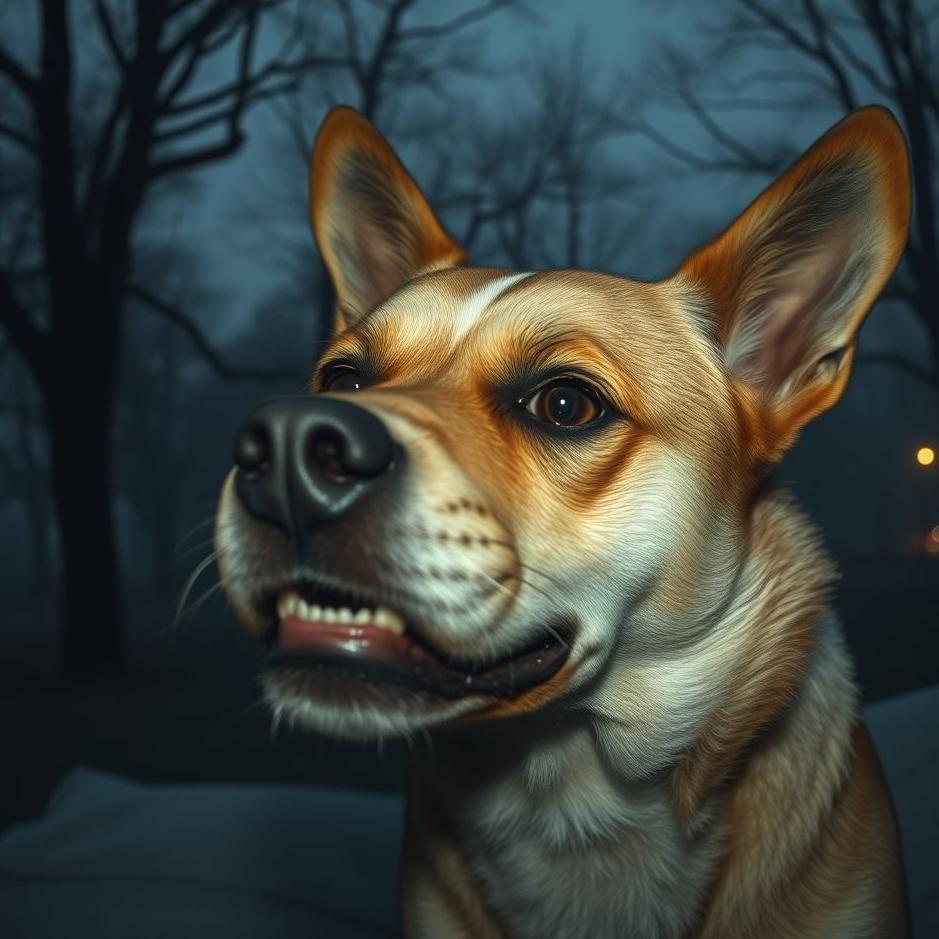 Dream : Dog bite your face in a dream