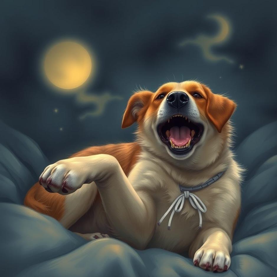 Dream : Dog biting a leg in a dream