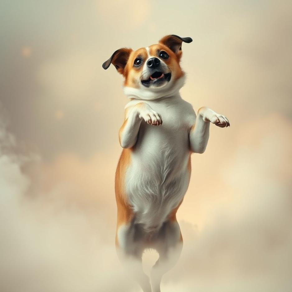 Dream : Dog biting his stomach in a dream