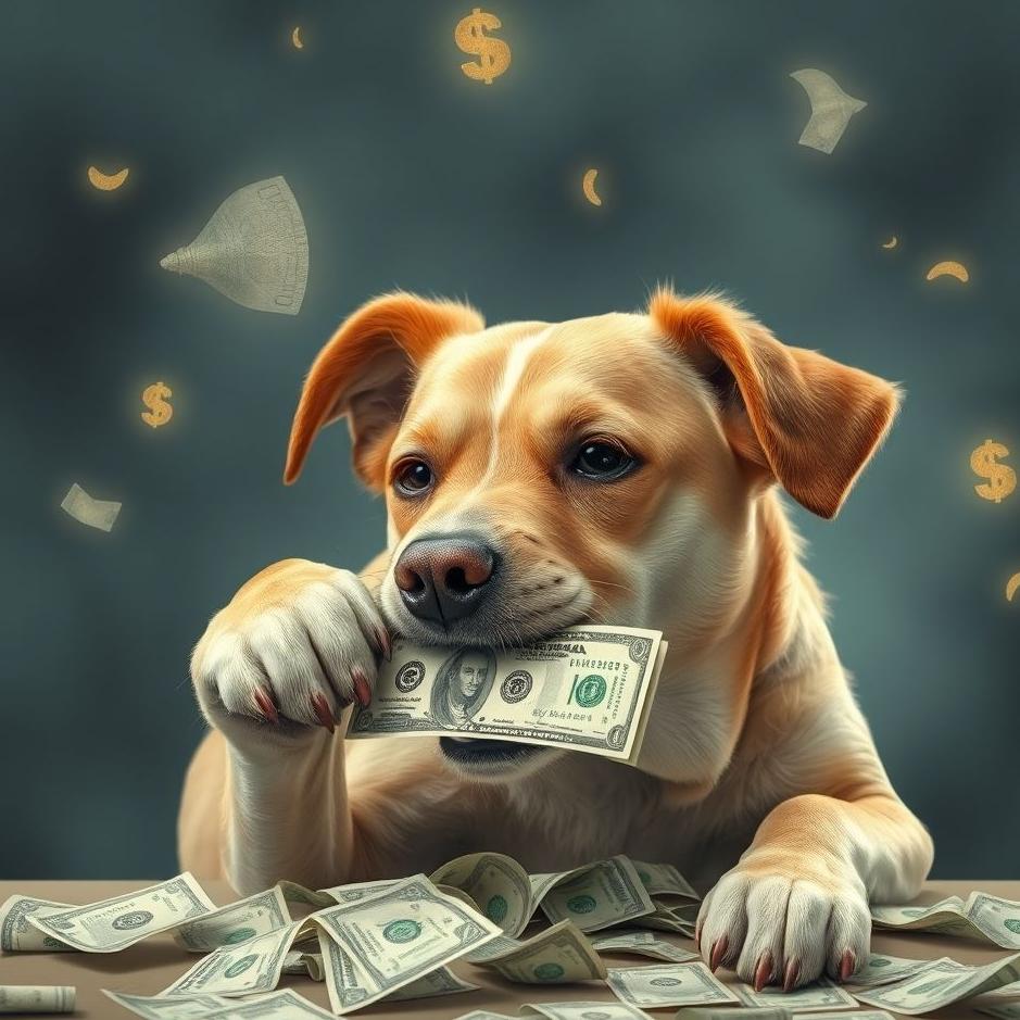 Dream : Dog eating money in a dream