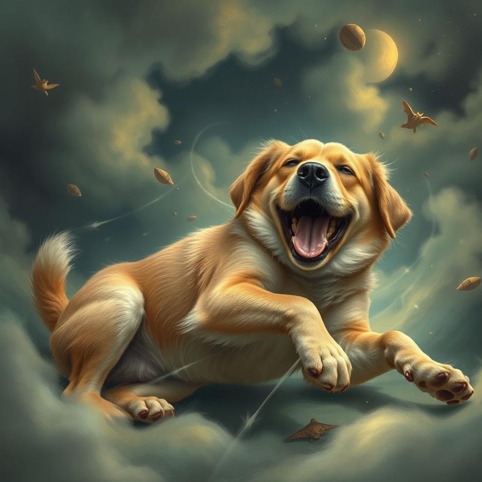 Dream : Dog grappling in a dream