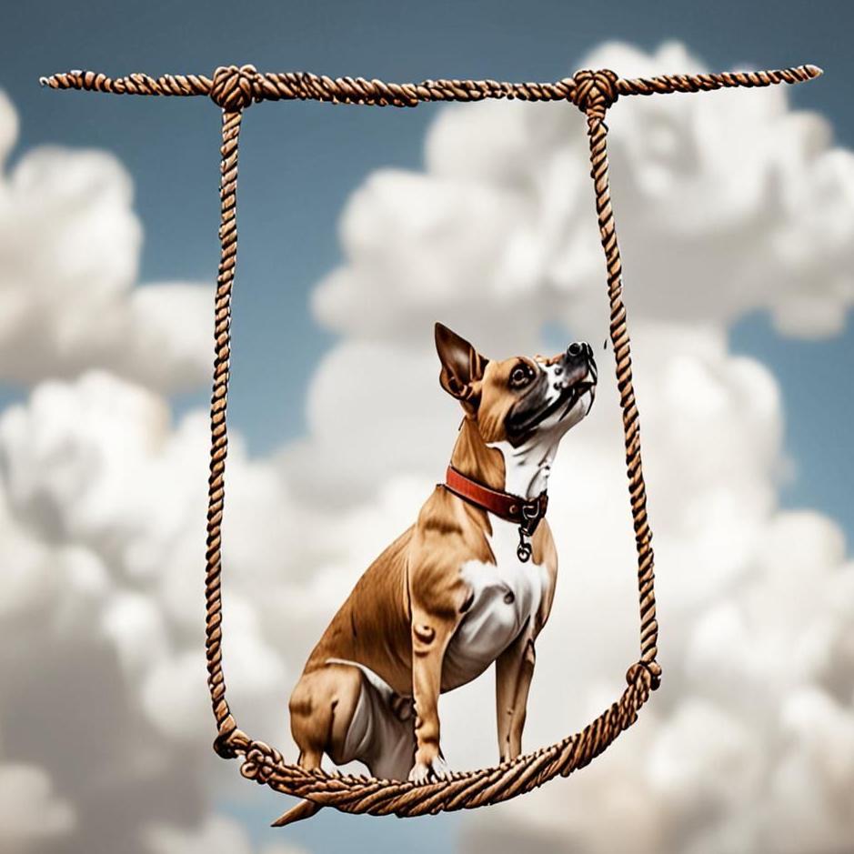 Dream : Dog hanging by a rope in a dream
