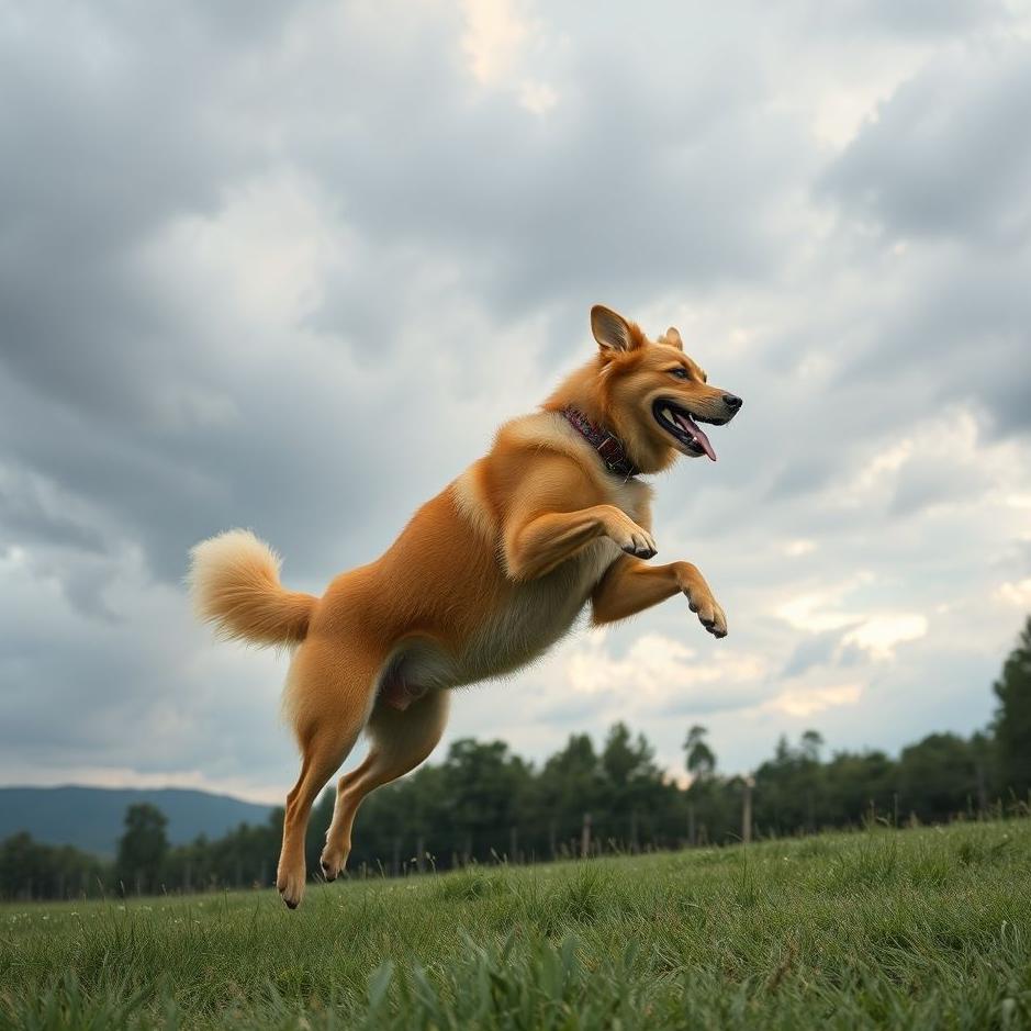 Dream : Dog jumping on me in a dream