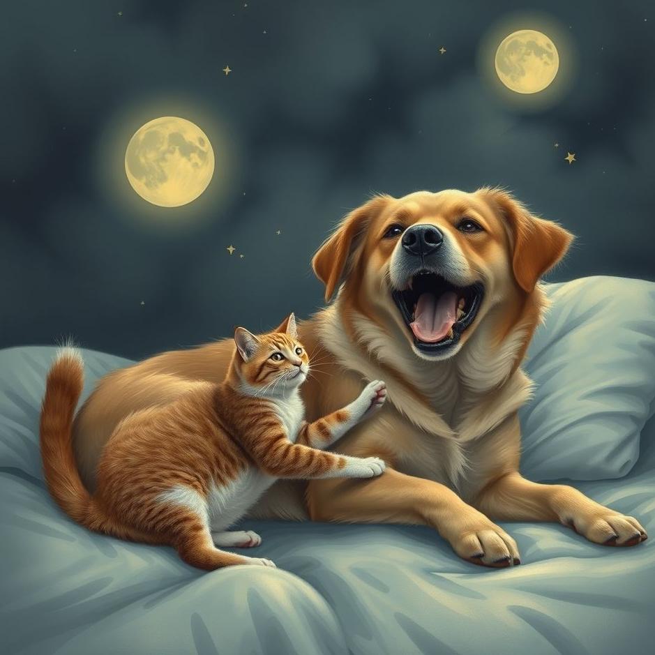 Dream : Dog killing a cat in a dream