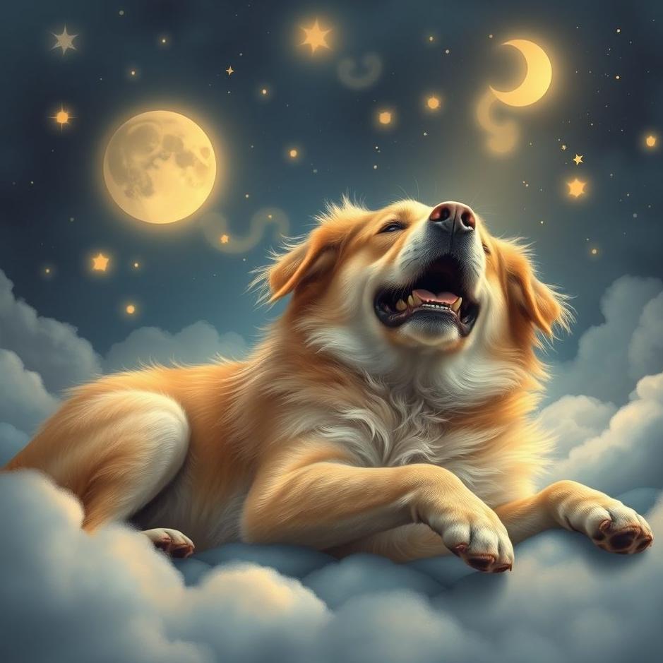 Dream : Dog loving himself in a dream