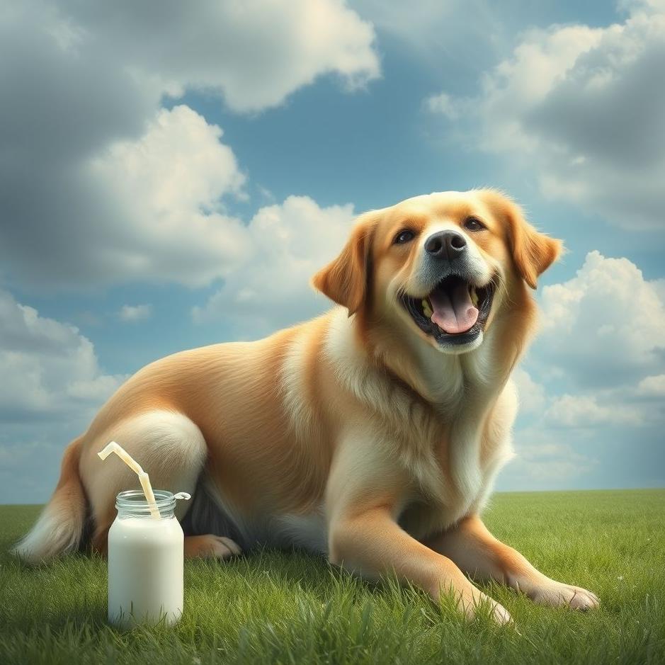 Dream : Dog milk in a dream