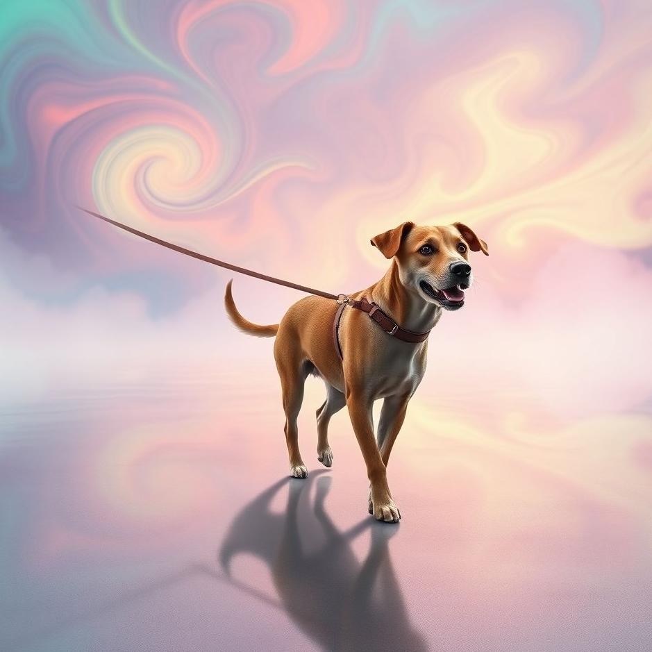 Dream : Dog on a leash in a dream