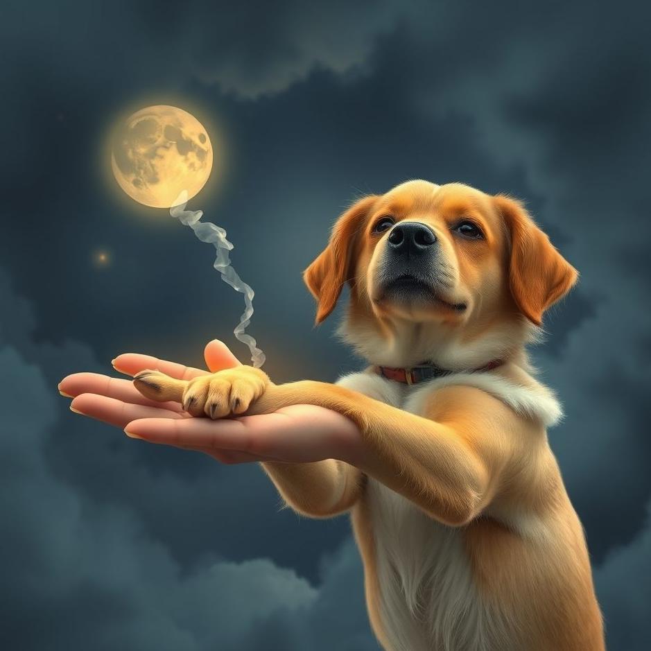 Dream : Dog peeing on your hand in a dream
